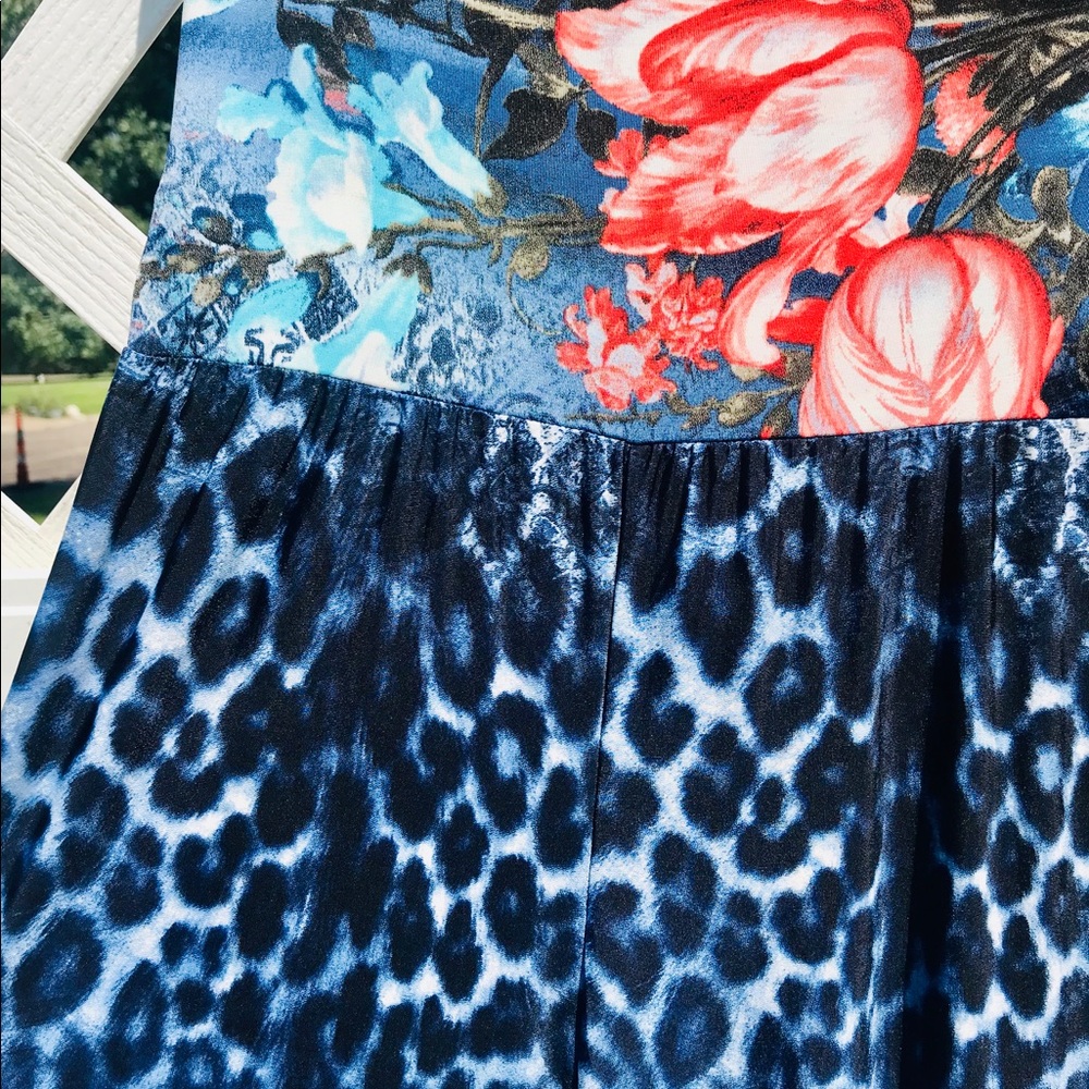 One left,  Animal Print Palazzo Pants Medium - Picture 6 of 9